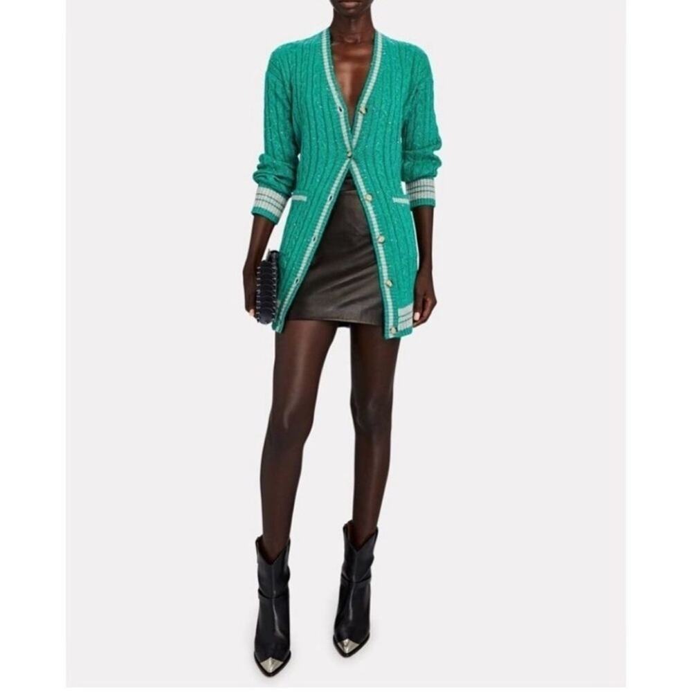 Saylor Marisole Dress Emerald Green Cardigan / Mini Dress - Picture 9 of 9